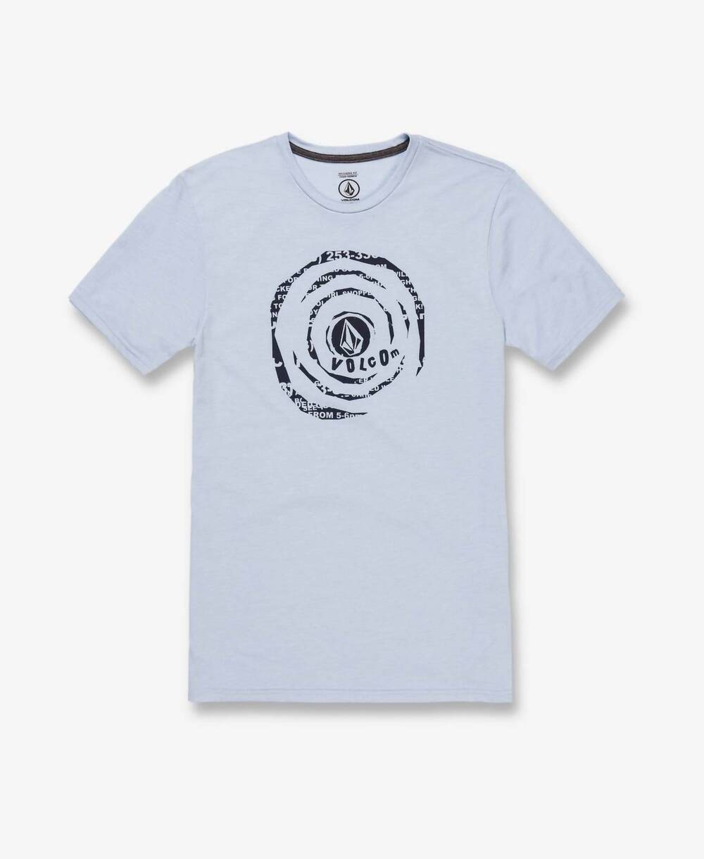NEW VOLCOM men's shred stone graphic t-shirt in blue heather